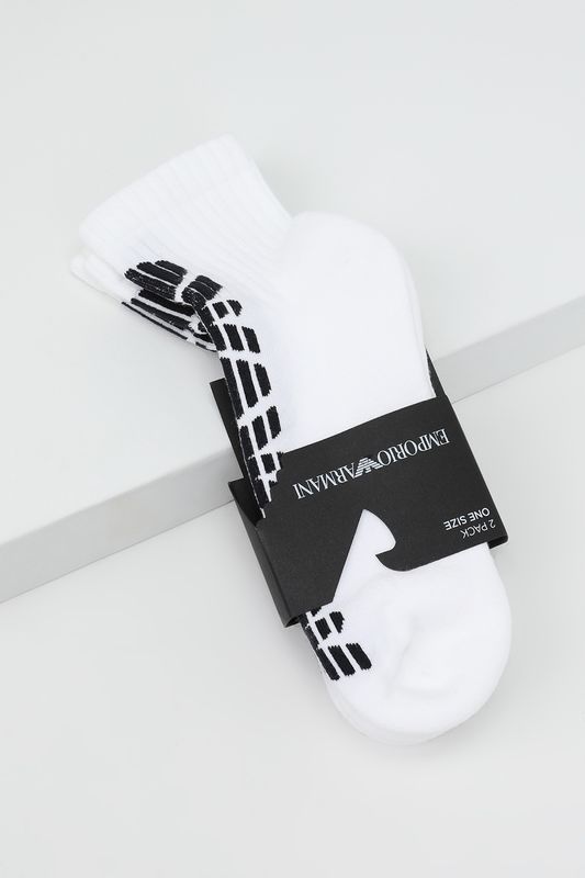 Набор из 2 пар хлопковых укороченных носков EMPORIO ARMANI
