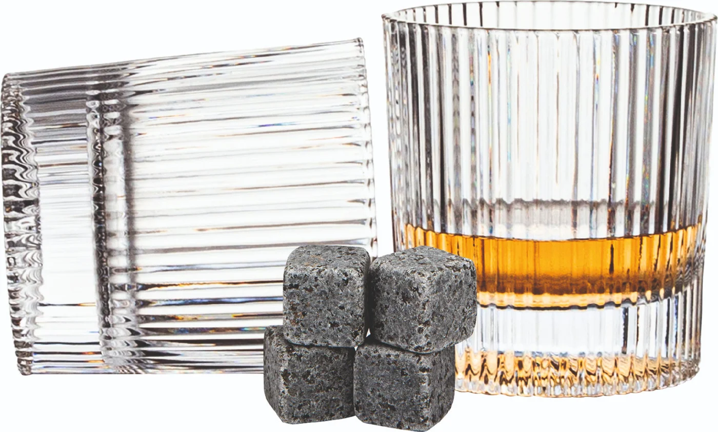 Набор стаканов для виски Makkua Whiskey Set IceRib WSI03