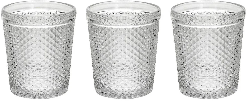 Набор стаканов для воды и напитков Tognana Glass Diamante N3585U15895 (3 шт, прозрачный)