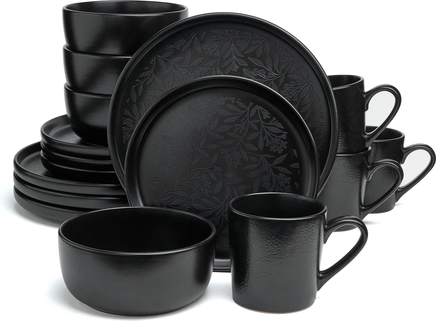 Набор тарелок Bronco Choice Black 191-364