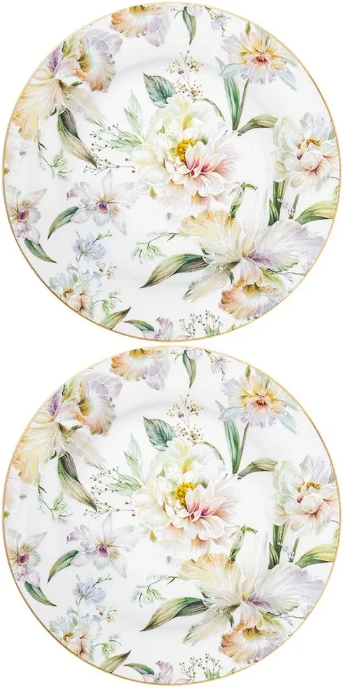 Набор тарелок Elan Gallery Корнелия 730836 (New Bone China)