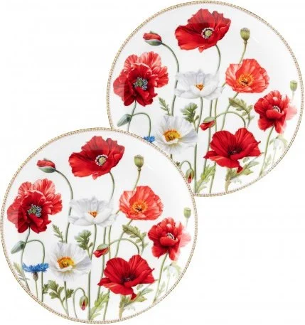 Набор тарелок Elan Gallery Маки 420762 (New Bone China)