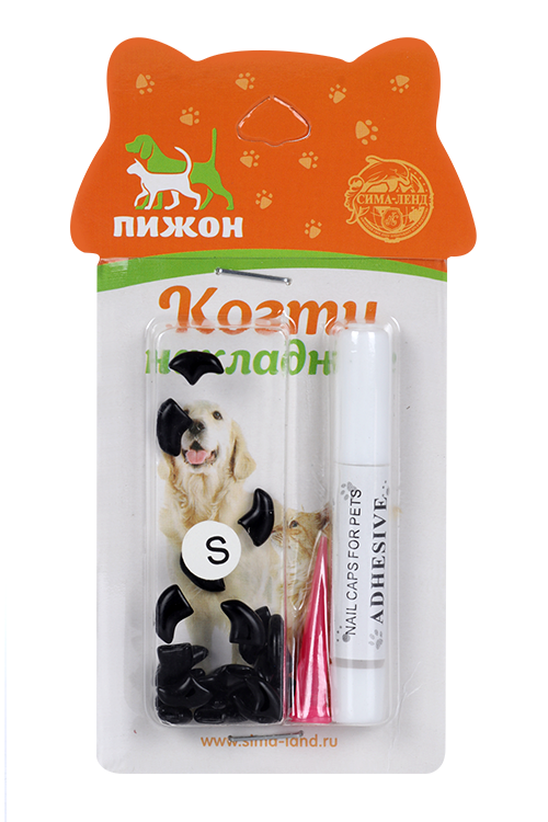 Накладные ногти Антицарапки д/кошек 40 шт, фиолет
