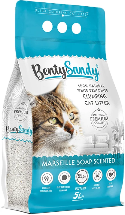 Наполнитель для туалета BentySandy Marseille Soap Scented 5 л