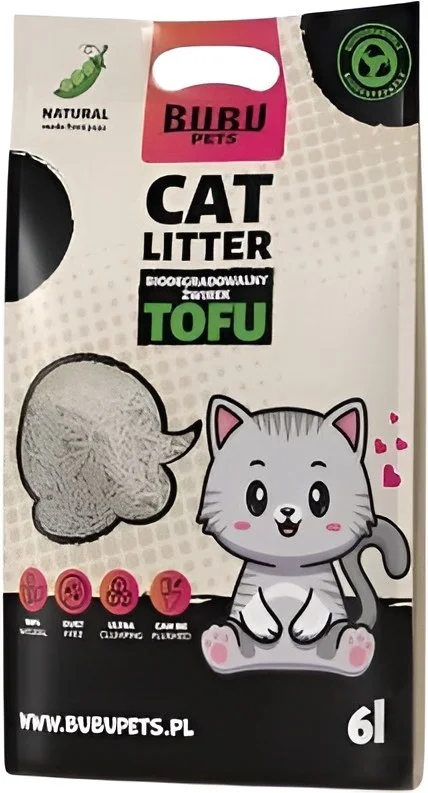 Наполнитель для туалета Bubu Pets Tofu Original (2.5 кг/6 л)
