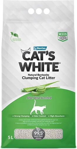 Наполнитель для туалета Cat's White Aloe Vera Scented 5 л