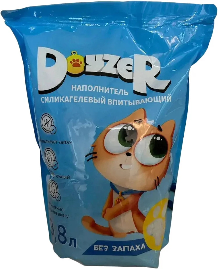 Наполнитель для туалета Doyzer cиликагелевый без запаха 3.8 л