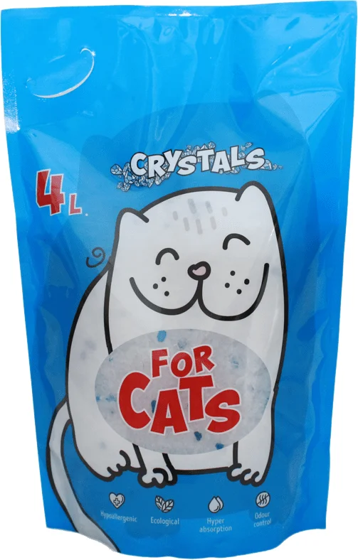 Наполнитель для туалета For Cats Crystals 4 л