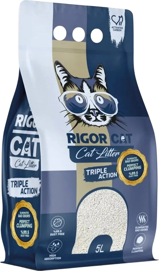 Наполнитель для туалета Rigor Cat Активированный уголь (5л)