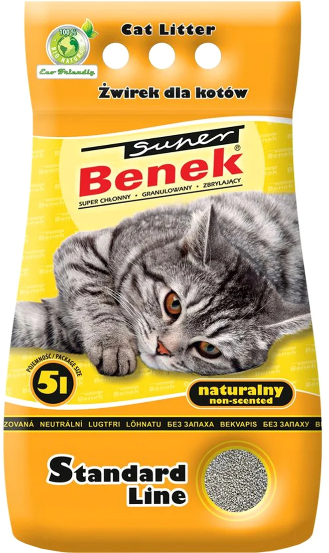 Наполнитель для туалета Super Benek Naturalny 5 л
