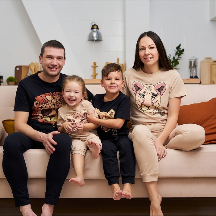 Пижама женская: футболка, брюки, KAFTAN Lion, размер 40-42