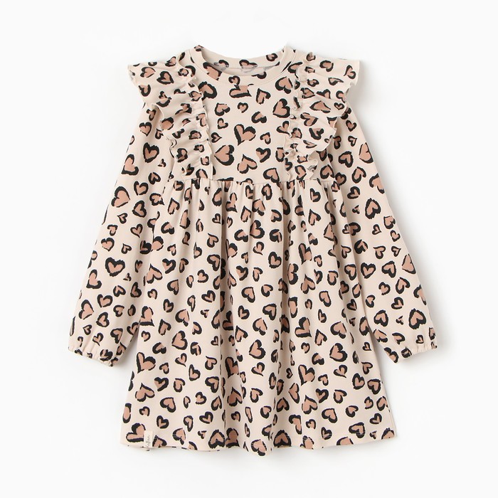 Платье детское KAFTAN Leo love, размер 34 (122-128 см)