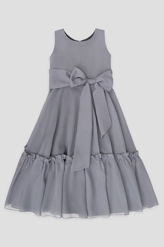Платье длинное с поясом-бантом EVIKA KIDS