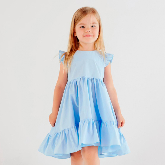 Платье для девочки KAFTAN: Princess, голубое, размер 32 (110-116 см)