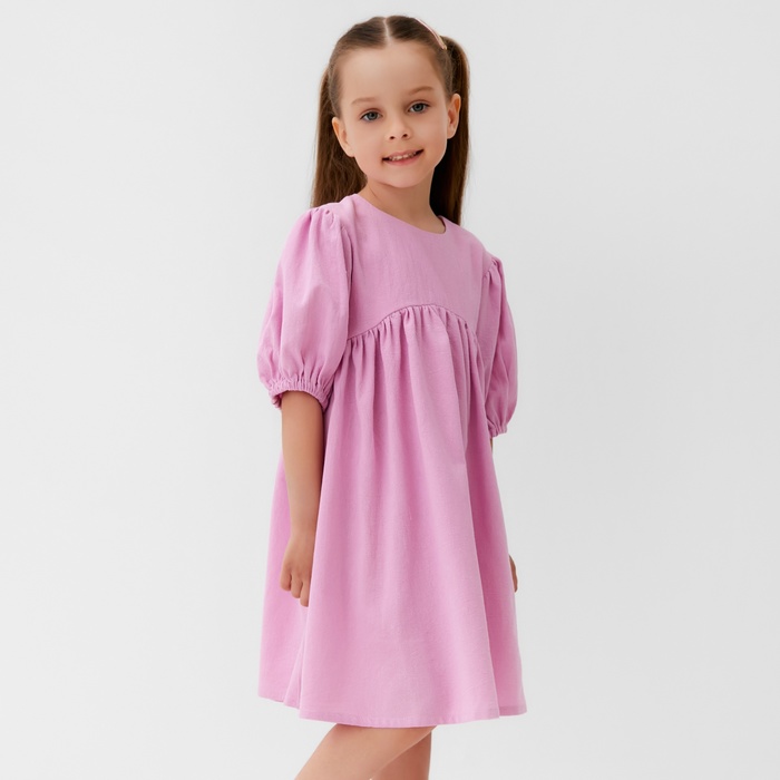 Платье для девочки KAFTAN: Summer cotton, розовое, рост 98-104 см