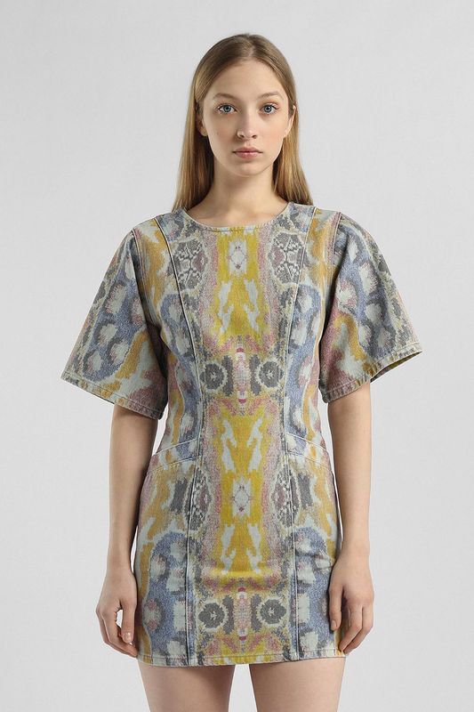 Платье джинсовое приталенное принтом Desigual