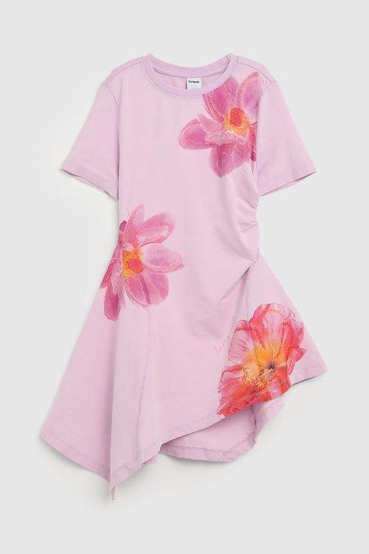 Платье хлопковое асимметричного кроя Desigual