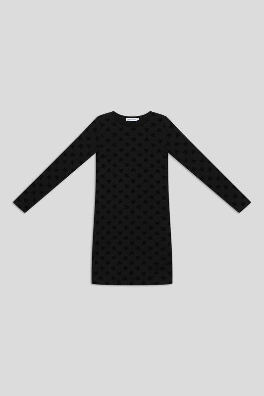 Платье хлопковое с принтом Calvin Klein Jeans