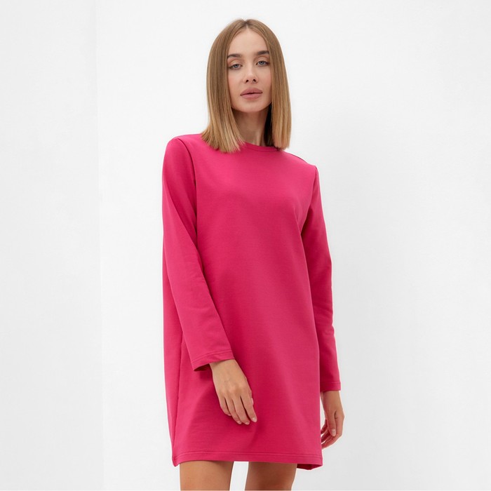 Платье мини женское MINAKU: Casual Collections, малиновое, размер 42