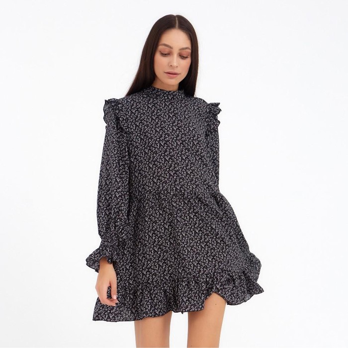 Платье мини женское MIST: Dresses, размер 48, чёрное