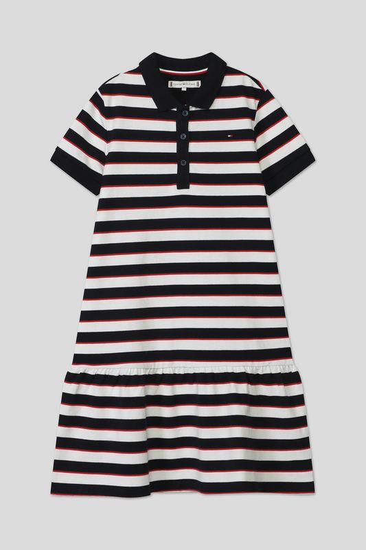 Платье-поло хлопковое в полоску Tommy Hilfiger