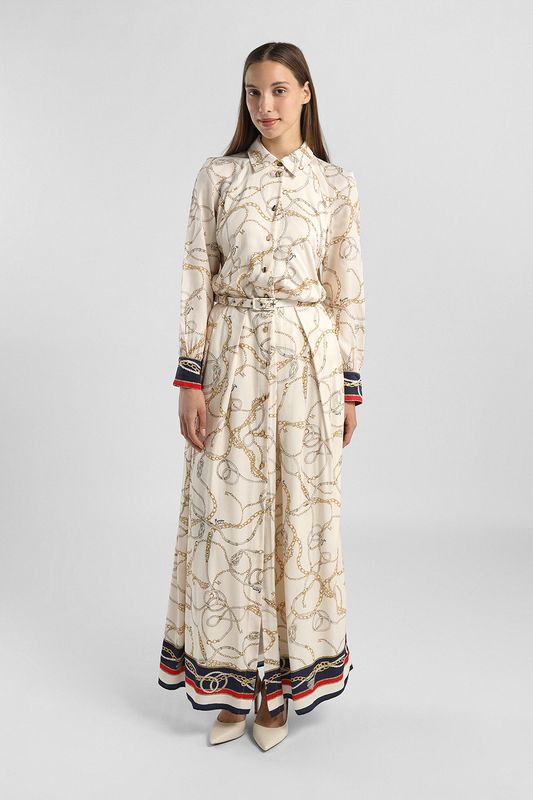 Платье-рубашка макси с поясом Marciano by Guess