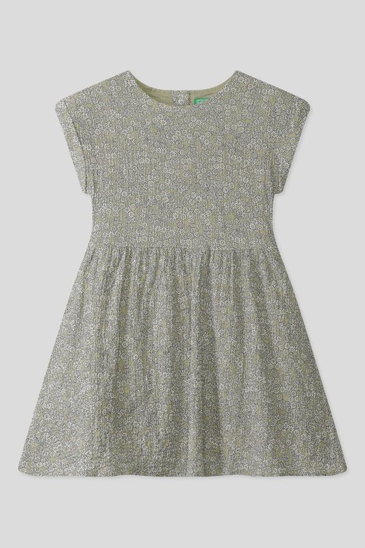 Платье с принтом приталенное Benetton