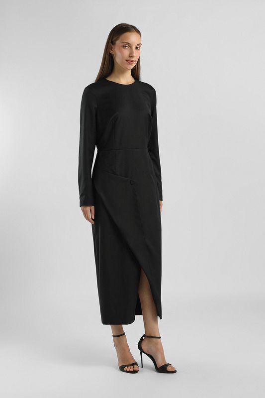 Платье шерстяное с отворотом Fashion Rebels
