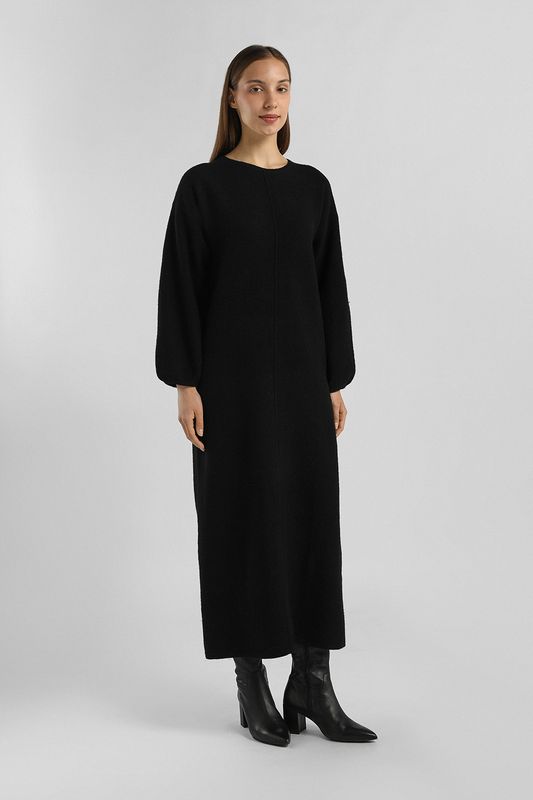 Платье шерстяное с пышным рукавом Fashion Rebels