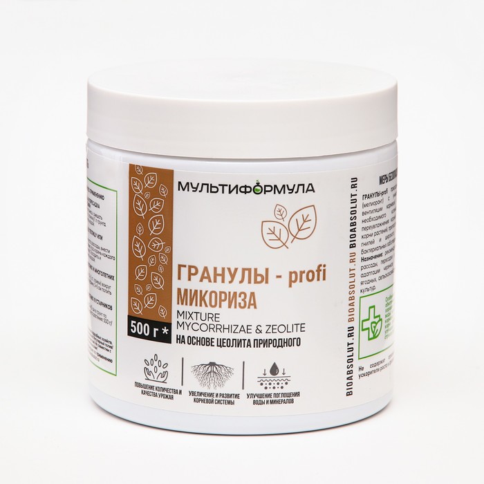 Почвоулучшитель «Profi-Микориза», на основе вулканического цеолита, гранулы, 500 г
