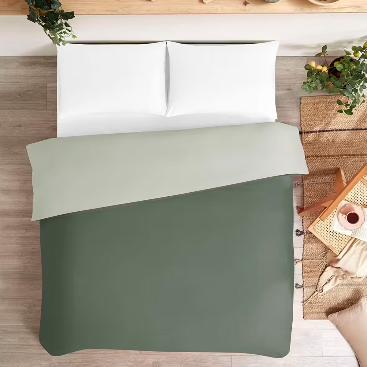 Пододеяльник Ozdilek king size зеленый 220x240 см
