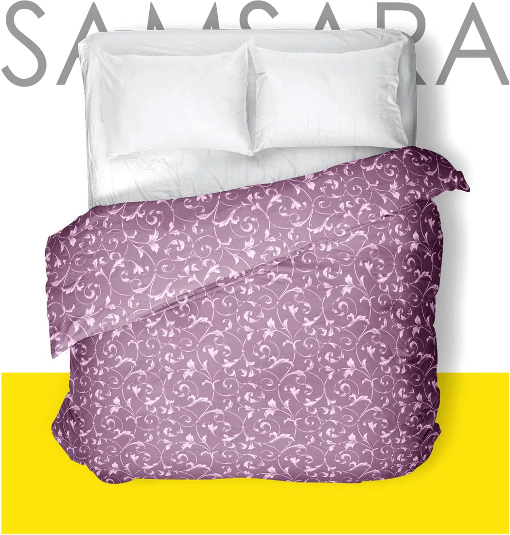 Пододеяльник Samsara Завитки черника 175По-9 175x215 (2-спальный)