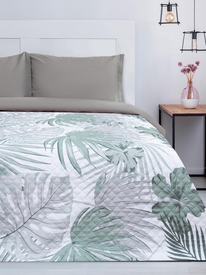 Покрывало 1.5-спальное «Этель» Tropics, 145×210±5 см, микрофибра