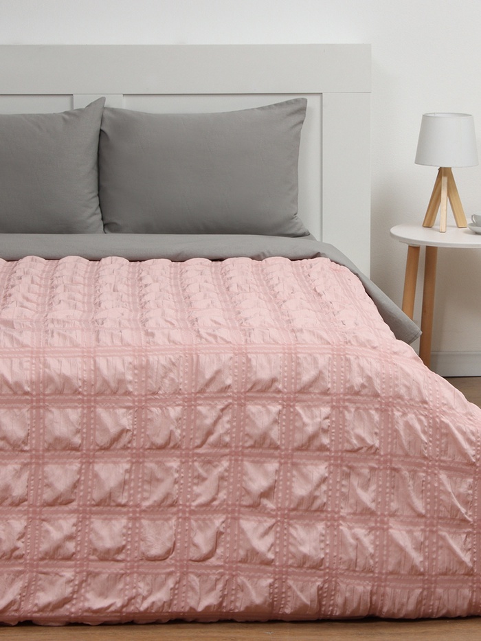 Покрывало 1.5-спальное LoveLife Texture: rosy, 150×220±5 см, микрофайбер