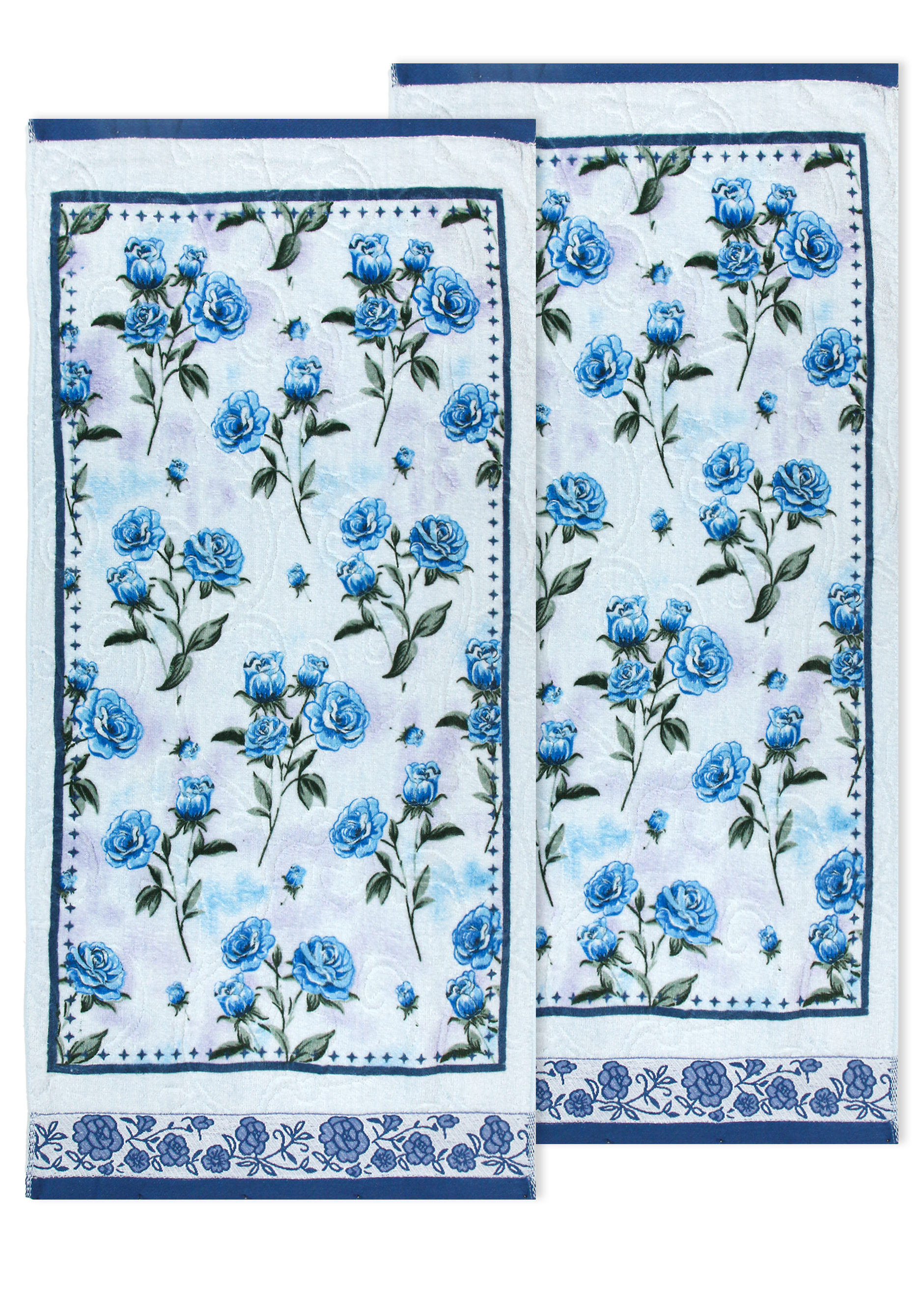 Полотенце махровое лицевое "Дарина", 2 шт.