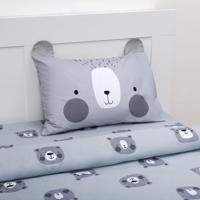 Постельное бельё 1.5-спальное «Этель» Gray bear, бязь