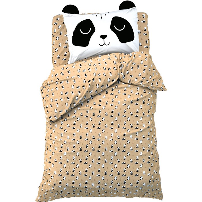 Постельное бельё 1.5-спальное «Этель» Lazy panda, бязь