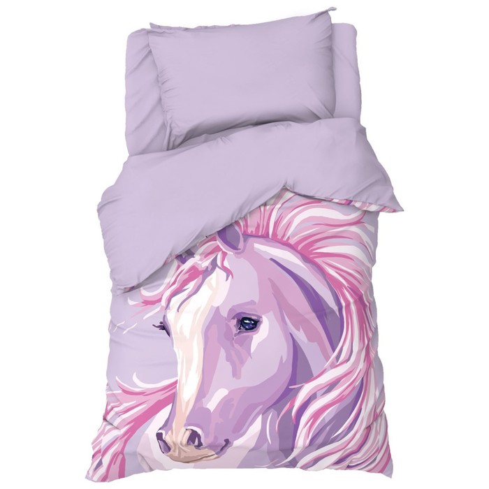 Постельное бельё 1.5-спальное «Этель» Pink horse, бязь