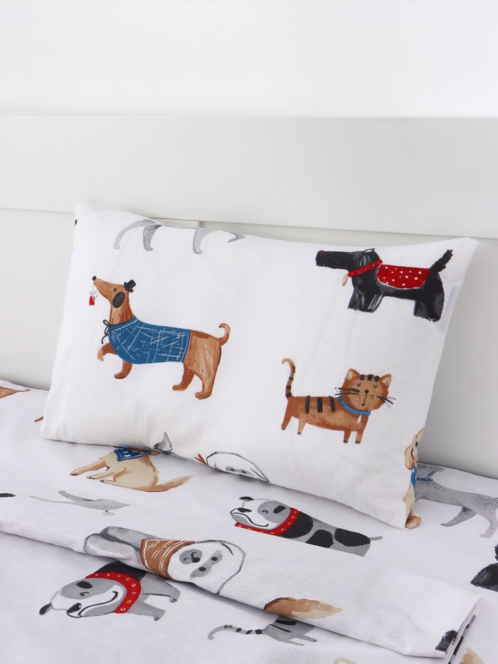 Постельное бельё детское «Этель» Dog party, 100% хлопок, бязь 125 г/м²