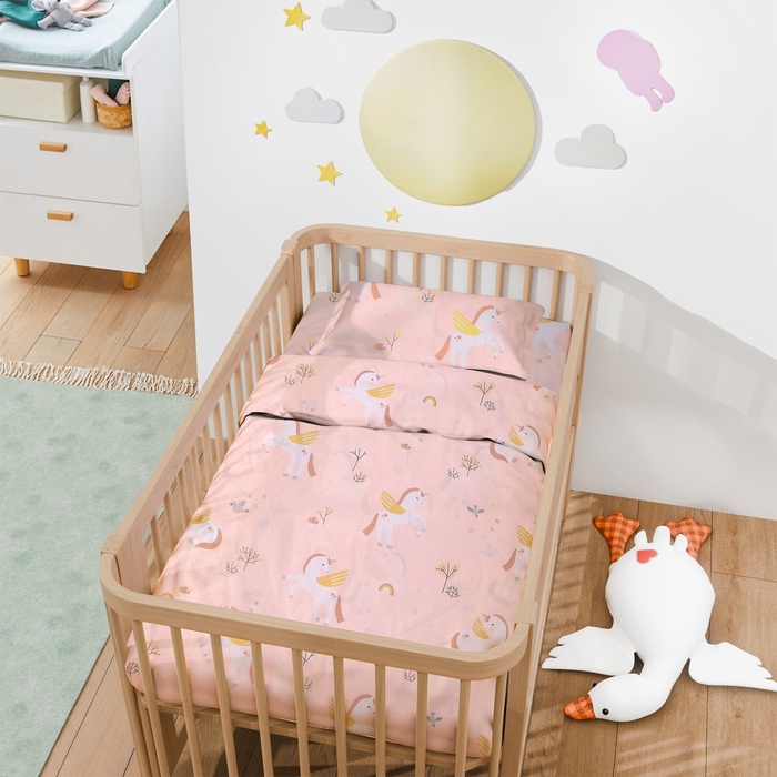 Постельное бельё ясельное «Крошка Я» Baby unicorn, бязь