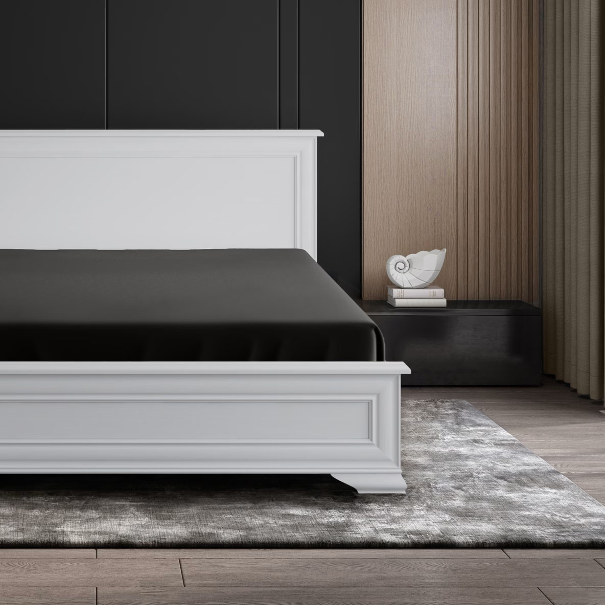 Простыня на резинке Soft Silver Икра 180х200х25 см
