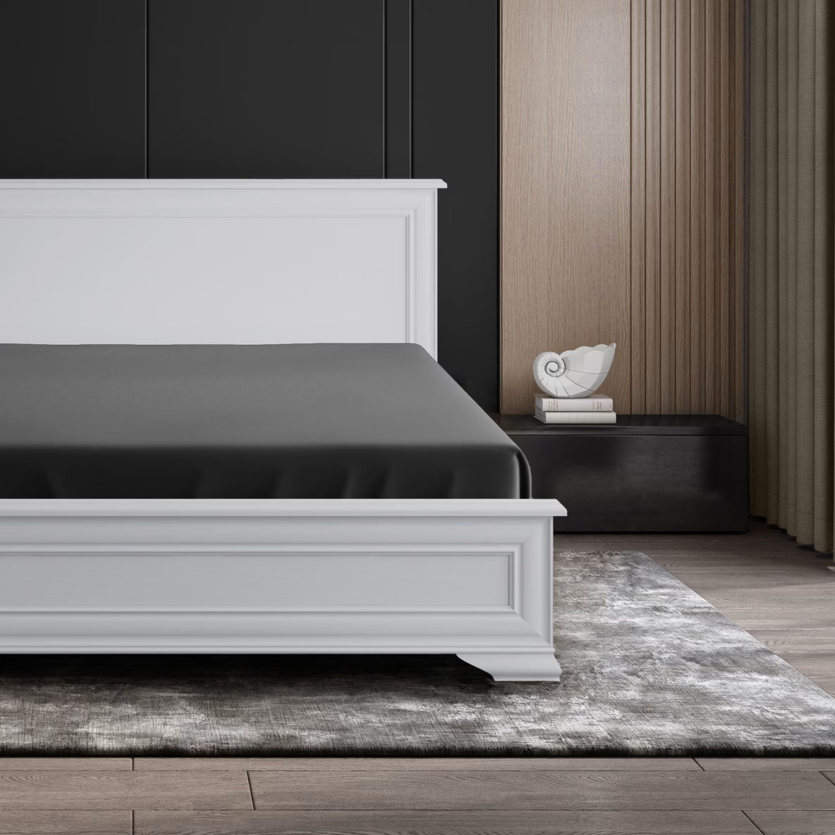 Простыня на резинке Soft Silver Серый космос 160х200х25 см
