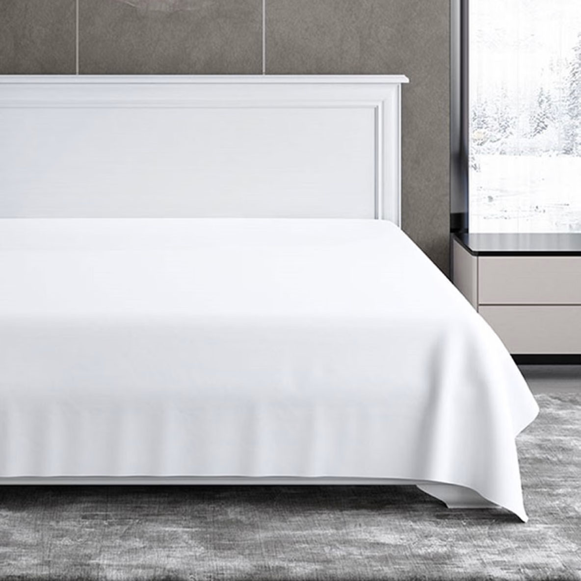 Простыня Soft Silver Альпийский снег 180х215 см