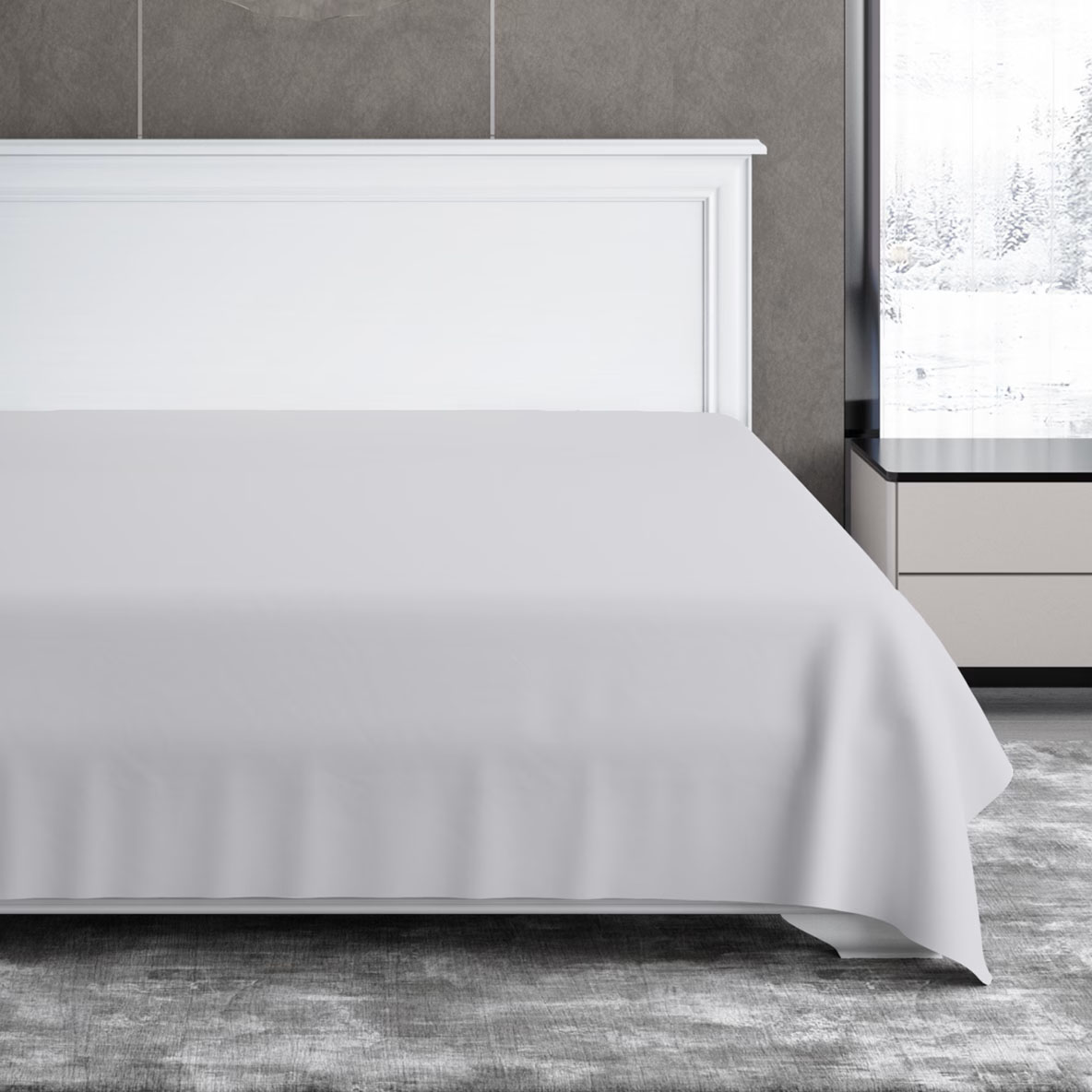 Простыня Soft Silver Благородное серебро 180х215 см