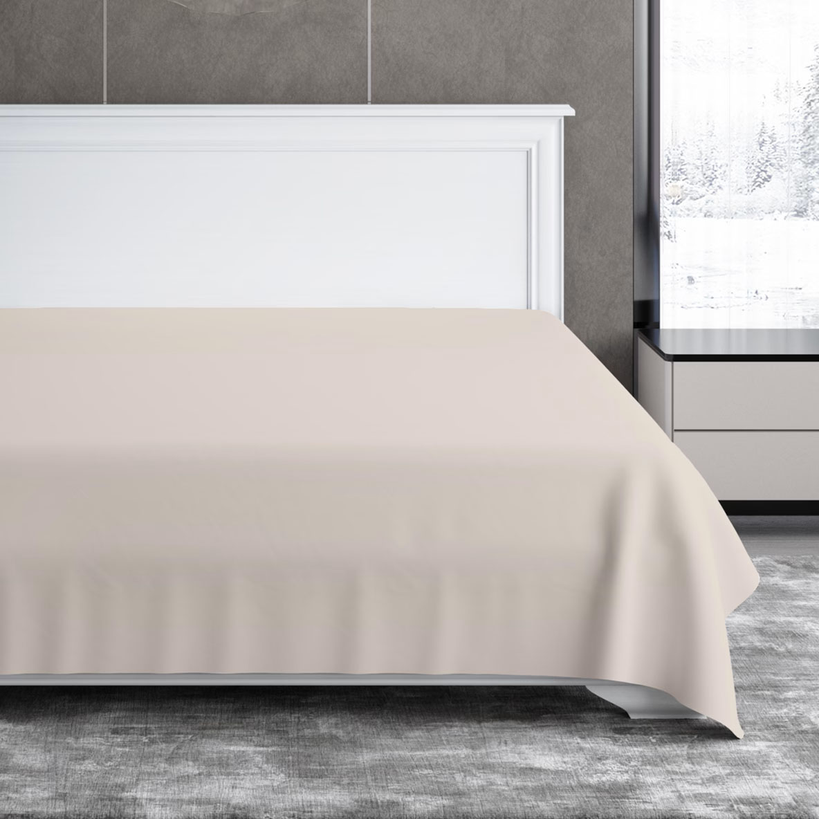 Простыня Soft Silver Песчаный берег 180х215 см
