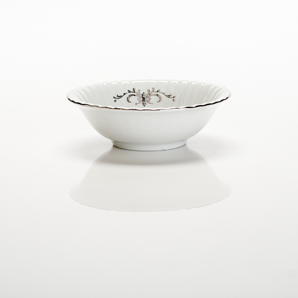 Салатник Porcelaine Czech Gold Hands 13 см платиновый вензель