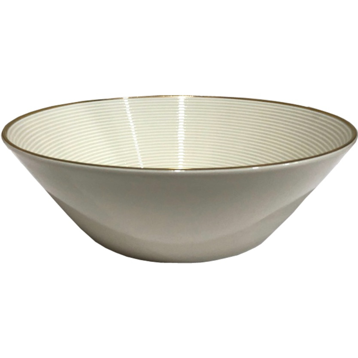 Салатник Thun 1794 круглый Lea отводка золотая, ivory 16 см