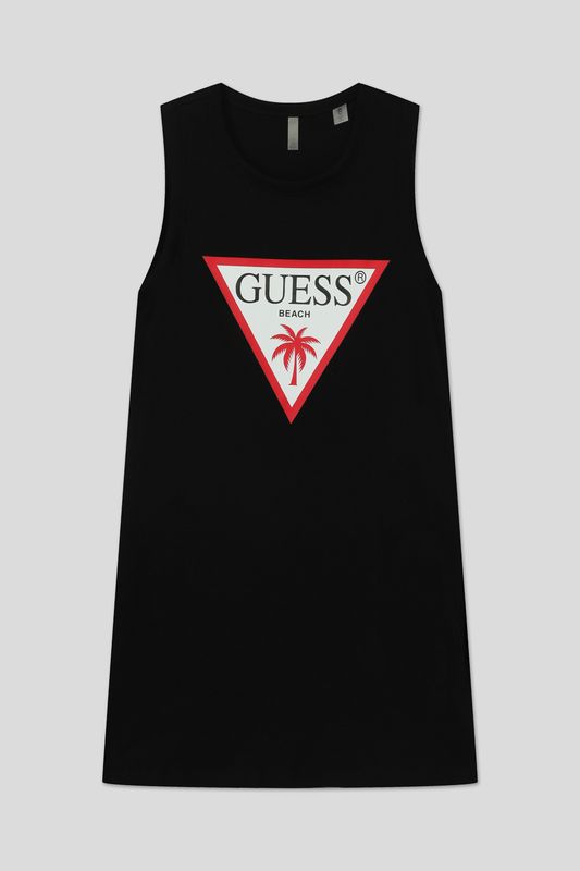 Сарафан хлопковый с логотипом Guess