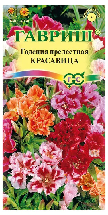Семена Гавриш Годеция Красавица махровая смесь, 0,1 г