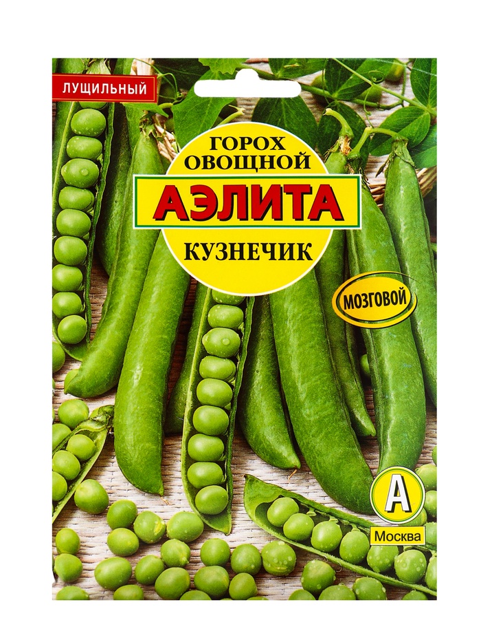 Семена Горох овощной «Кузнечик», лущильный, 25 г, «Аэлита»